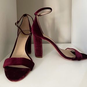Burgundy Vince Camuto Block heel